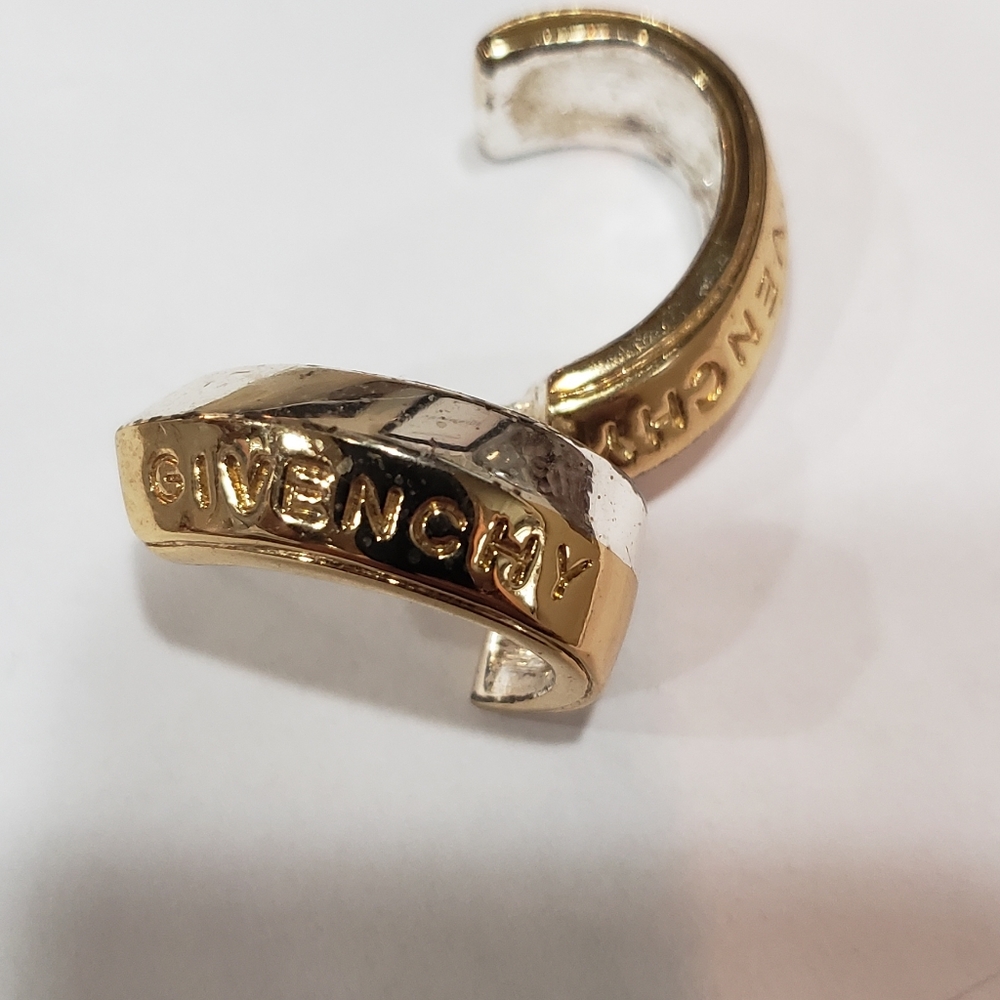 Givenchy Two Tone Cuff Earrings - image 4